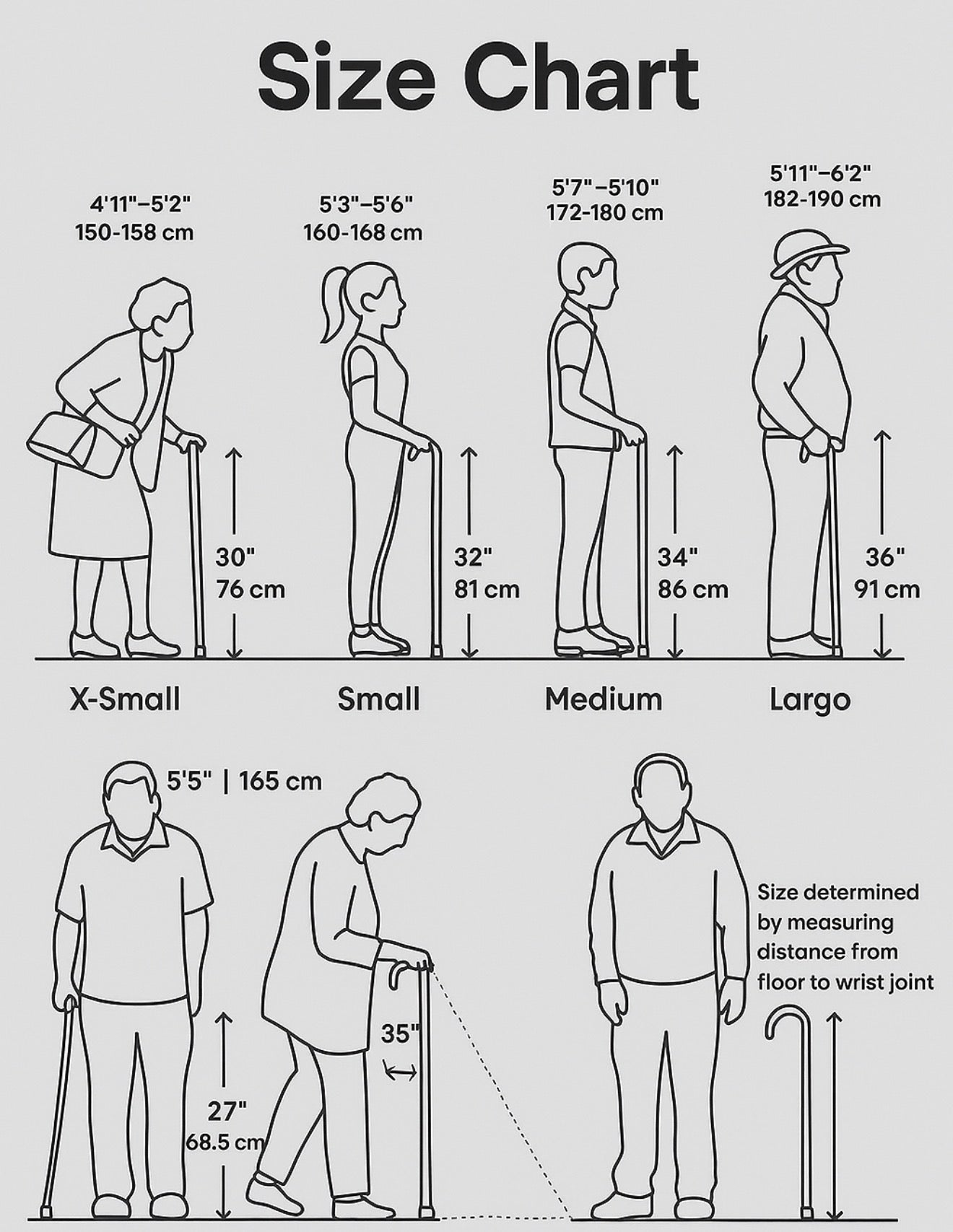 Elegant Acrylic Walking Cane for Men & Women WCS-06