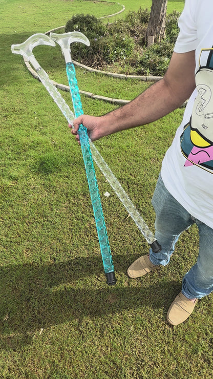Premium Walking Cane Transparent For Men & Women WCS-03