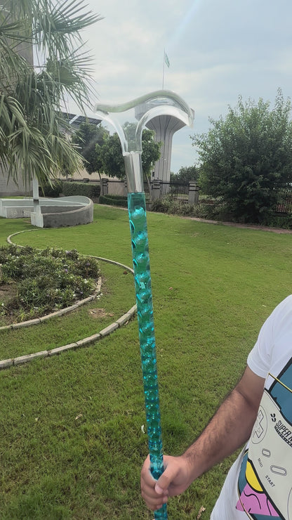 Acrylic Walking Stick Sea Blue & Classic Blue WCS-17
